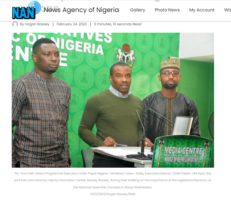 HipCity addresses media on national assembly elections.